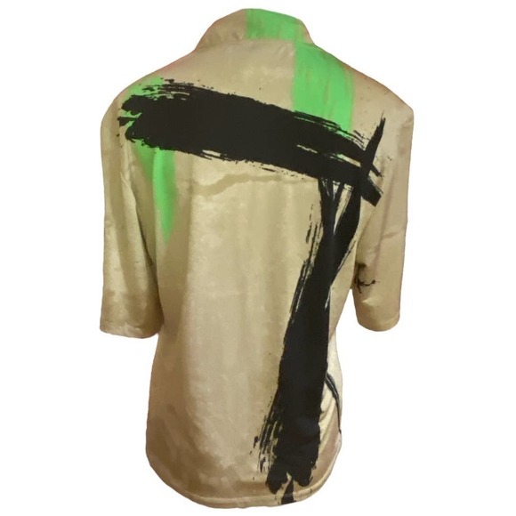 Jamie Sadock Golf Stretch Abstract Top Size M - Picture 6 of 10